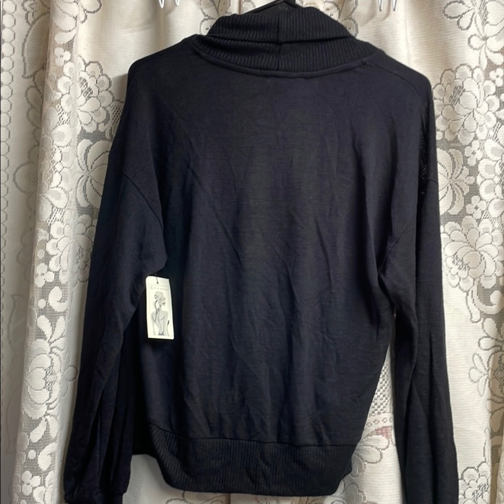 Sanctuary Black Recycled Knit Tunic Cardigan - Picture 7 of 7